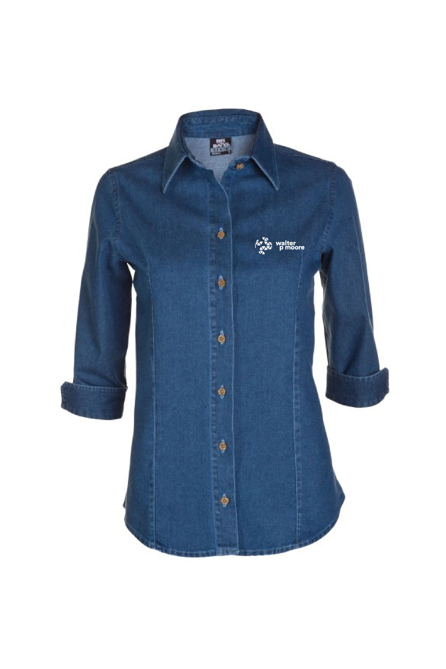 Women's Denim Shirt 3/4 of a Sleeve