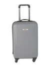 Small rigid travel case with 4-wheeled trolley