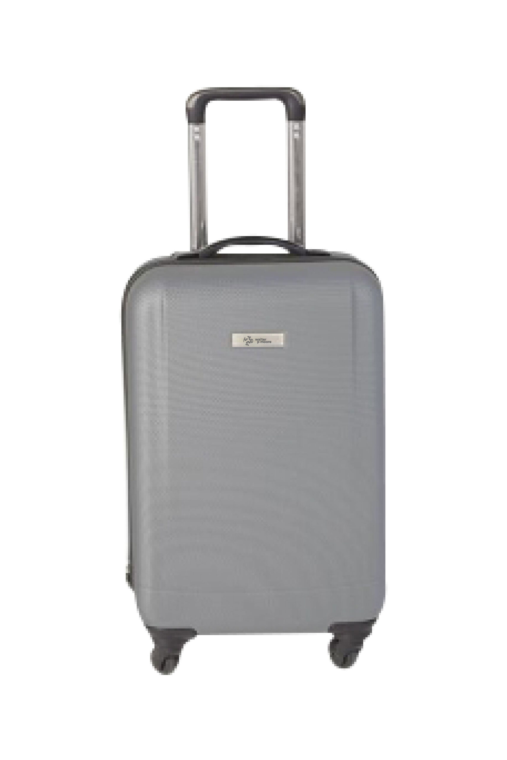 Small rigid travel case with 4-wheeled trolley